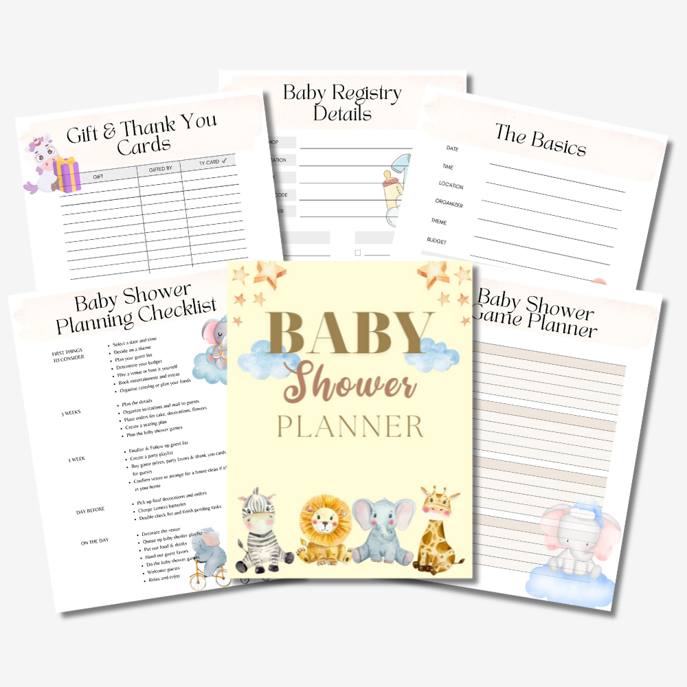 PLR Baby Shower Planner