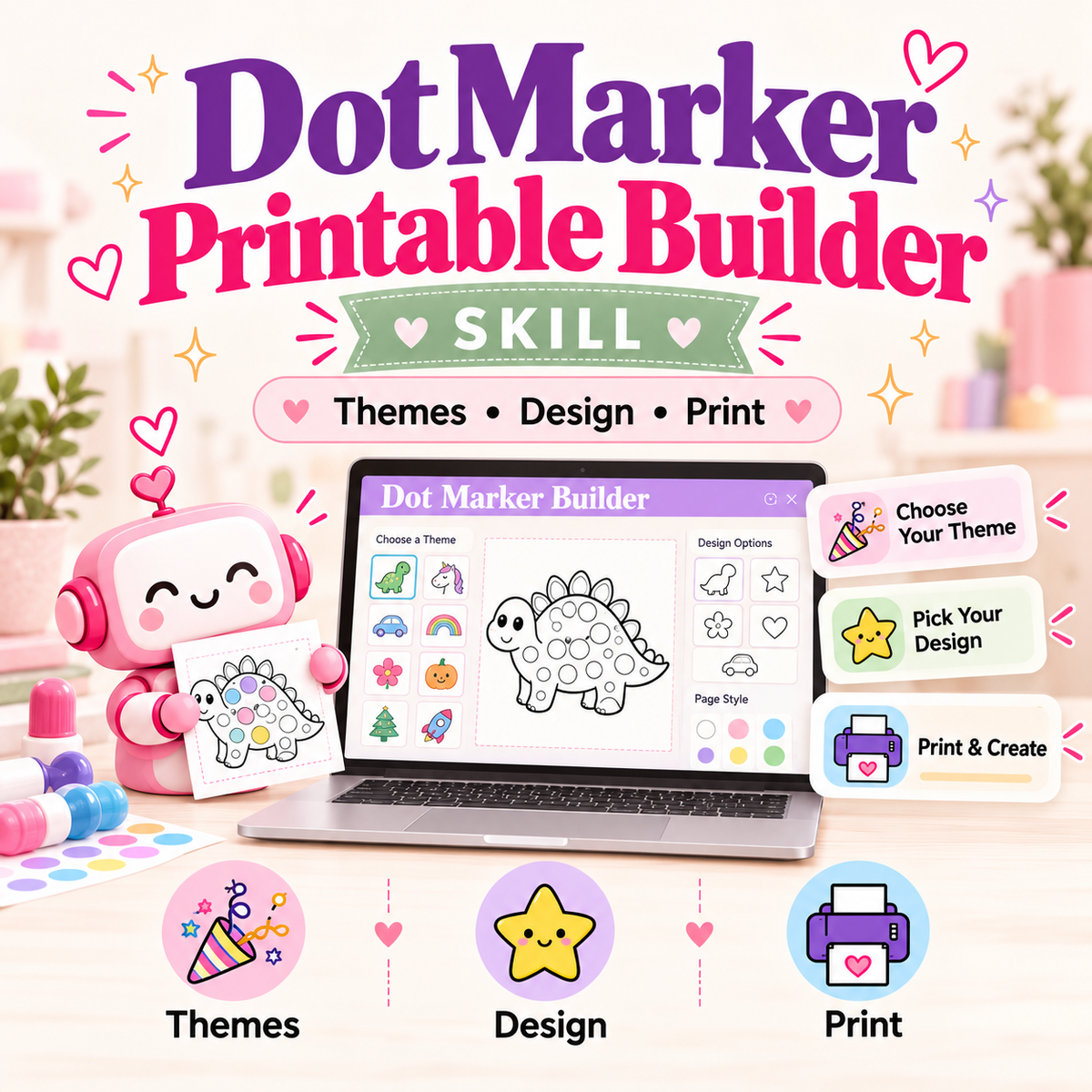 PLR Fairy Dot Marker Printable Builder Skill