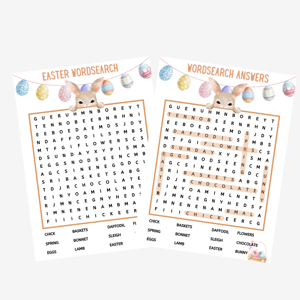 PLR Easter Wordsearch