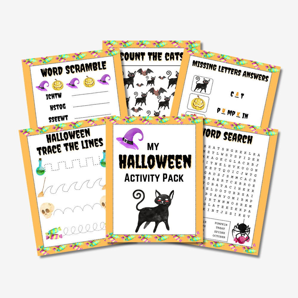 PLR Halloween Bundle 1 - 93 pages of Halloween fun!
