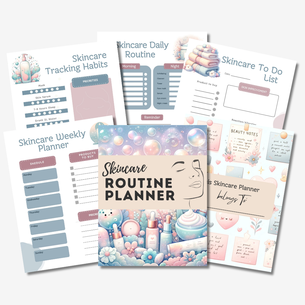 PLR Skincare Routine Planner