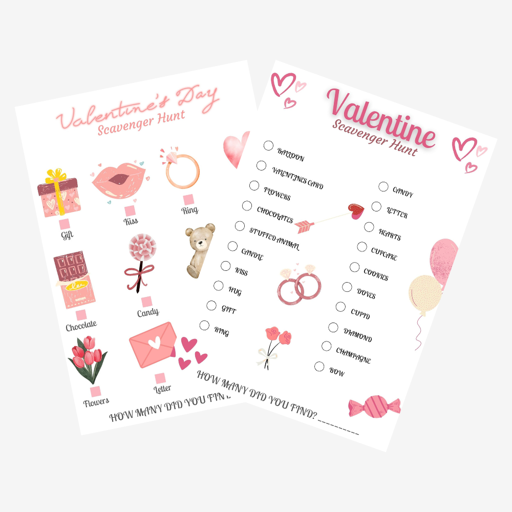 PLR Valentines Day Scavenger Hunt