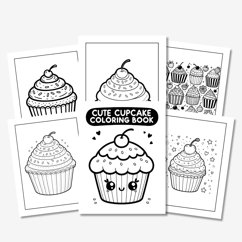 MRR Cupcake Colouring Book