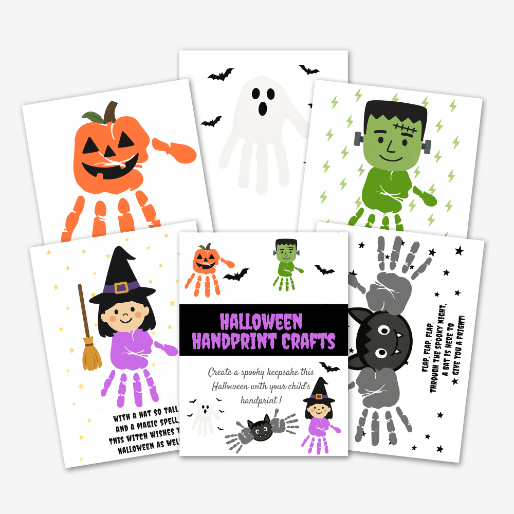 PLR Halloween Handprint Crafts
