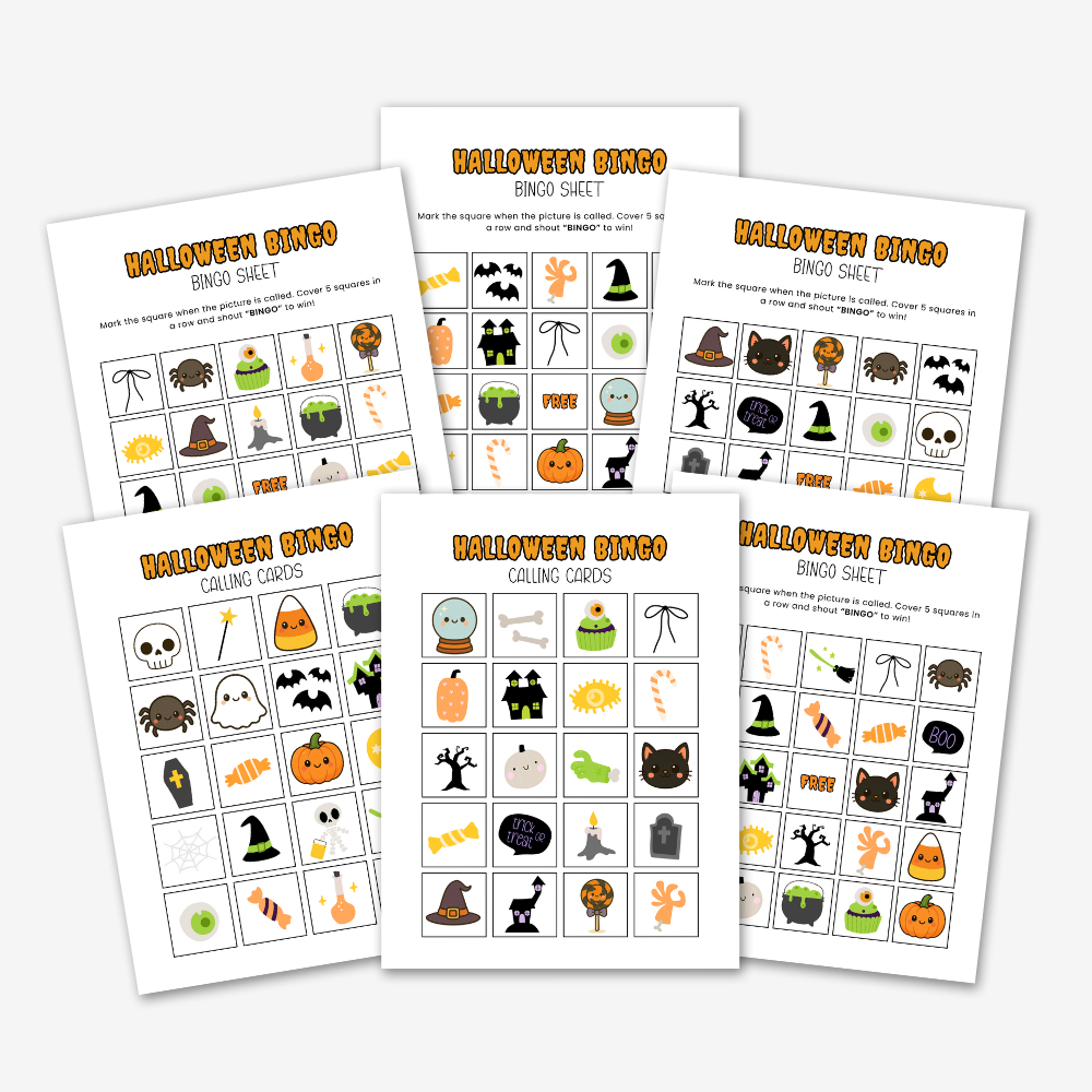 PLR Halloween Bingo Cards