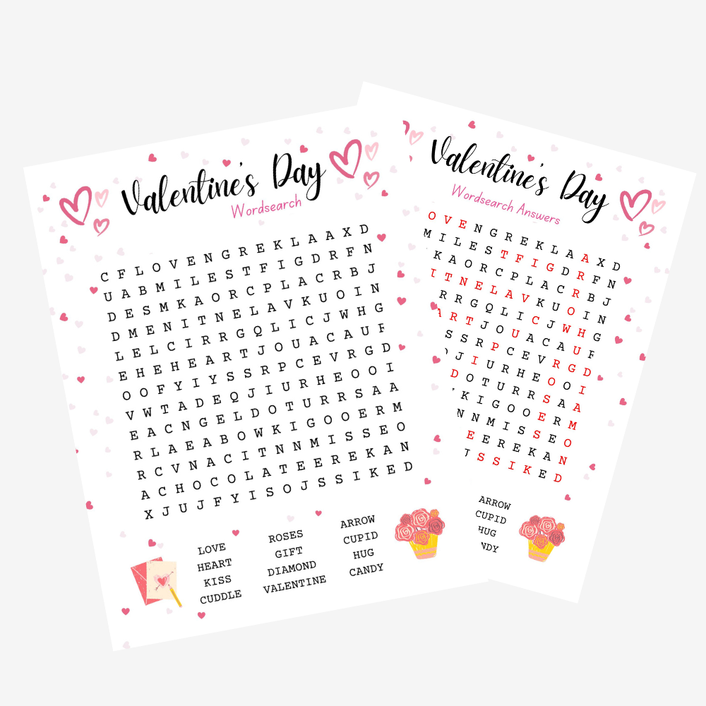 PLR Valentine’s Day Wordsearch