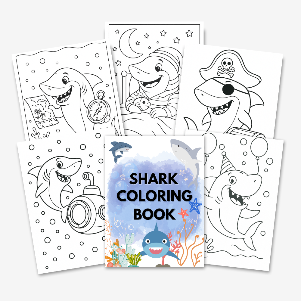 MRR Shark Coloring Book