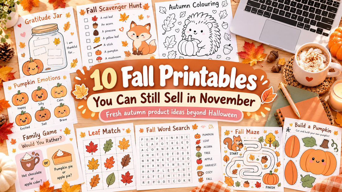 10 Fall Printables You Can Still Sell in November