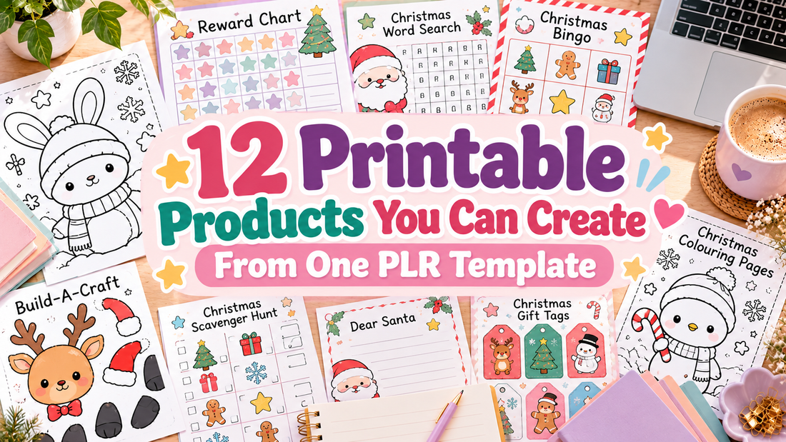12 Printable Products You Can Create From One PLR Template