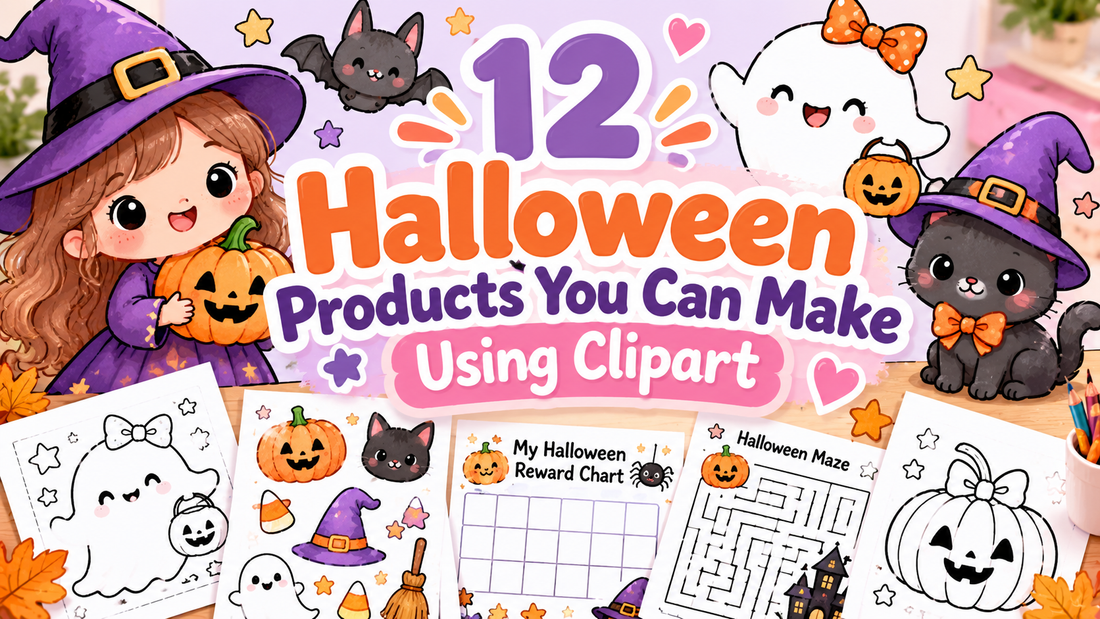 12 Halloween Products Using Clipart