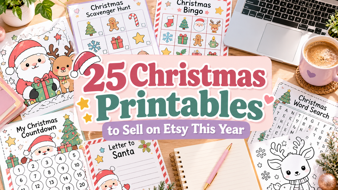 25 Christmas Printables to Sell on Etsy This Year