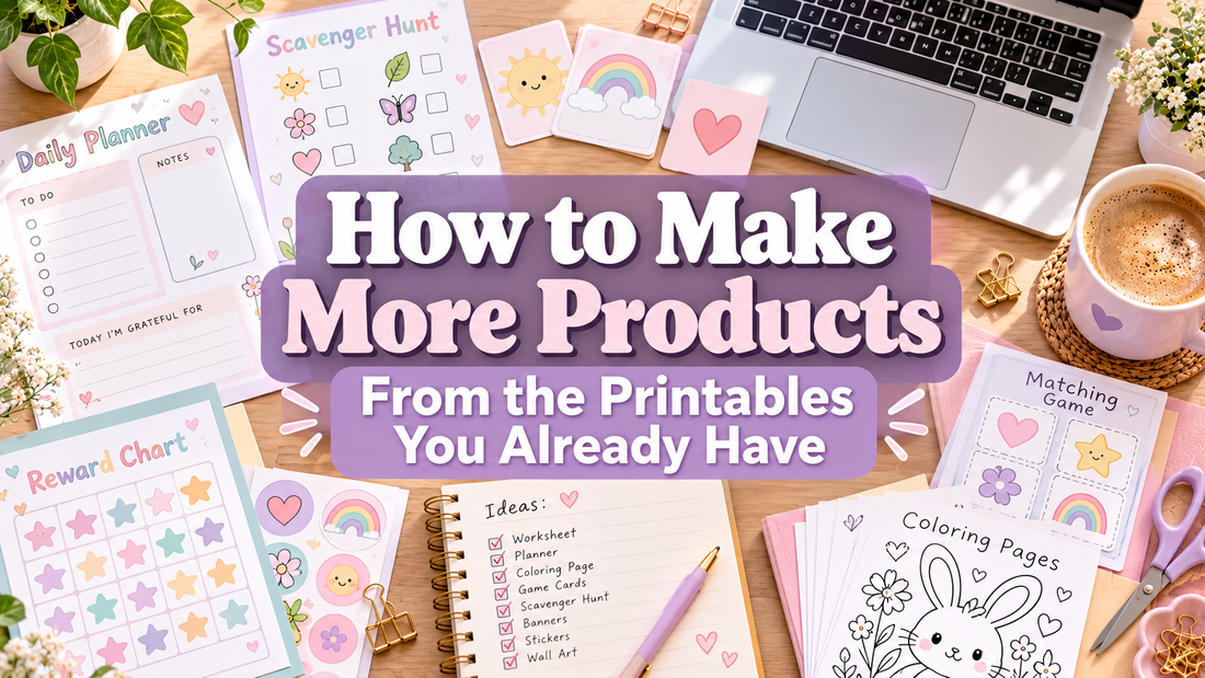 How to Make More Products From the Printables You Already Have”
