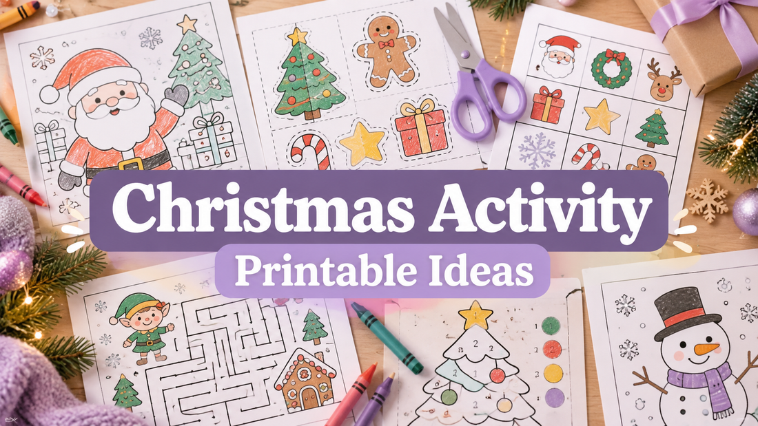 Cover image for Christmas Activity Printables for Kids: 7 Product Ideas