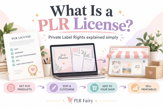 What Is a PLR License? Private Label Rights explained, with editing and selling printables