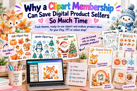 Why a Clipart Membership Can Save Digital Product Sellers So Much Time
