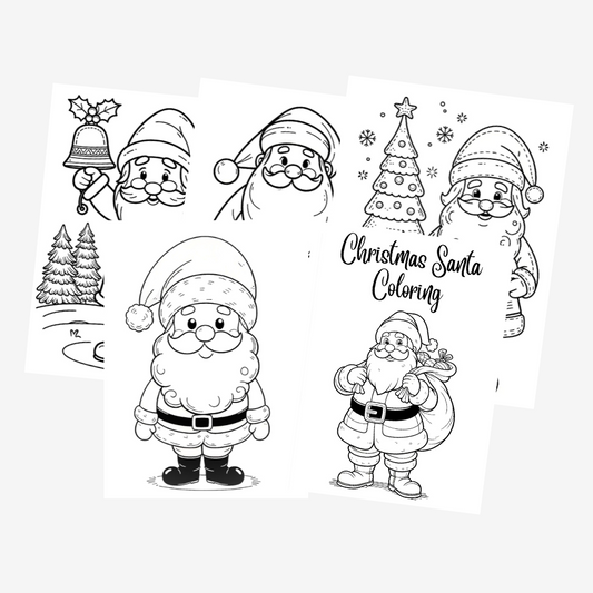 PLR Santa Colouring Book