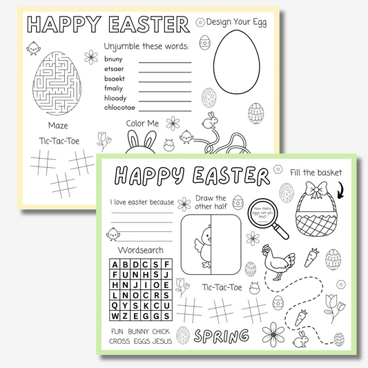 PLR Easter Coloring Placemats