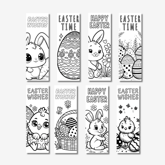 PLR Easter Coloring Bookmarks