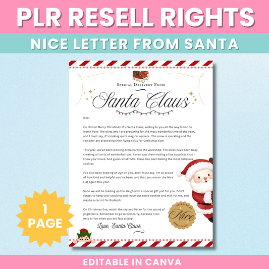 PLR Letter From Santa