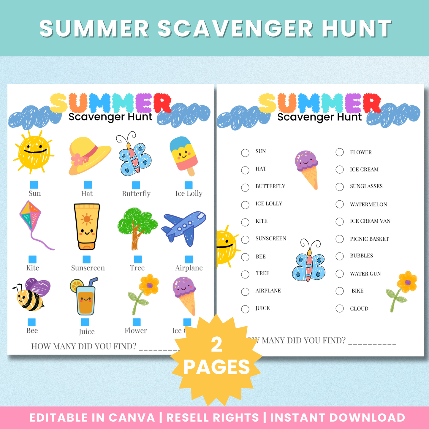 PLR SUMMER BUNDLE FOR KIDS