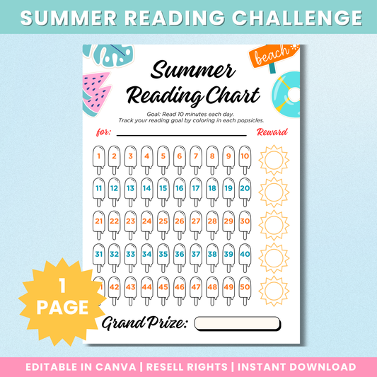 PLR Summer Reading Challenge For Kids