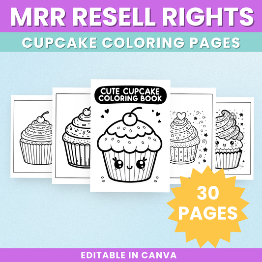 MRR Cupcake Colouring Book