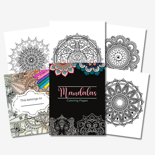 PLR Mandalas Colouring Book