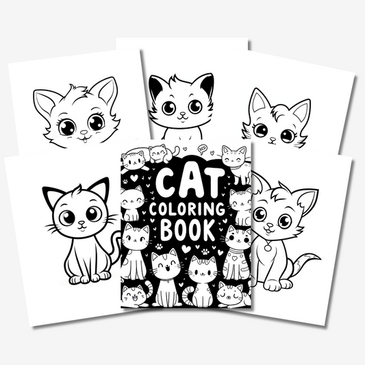 PLR Cat Colouring Book