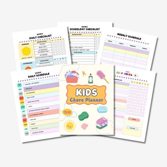 PLR Chore Chart Planner for Kids