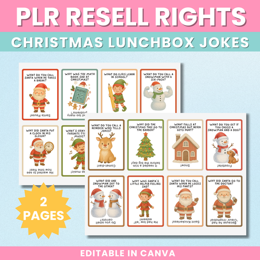 PLR Christmas Lunchbox Jokes