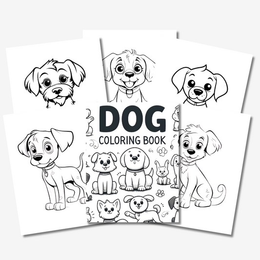 PLR Dog Colouring Book