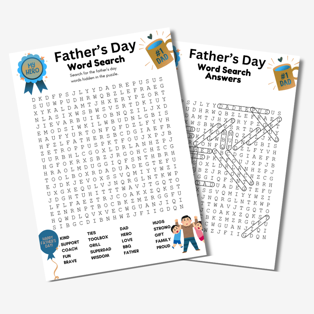 PLR Father's Day Wordsearch