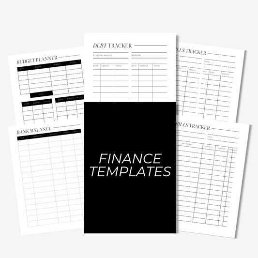 PLR Finance Templates and Trackers