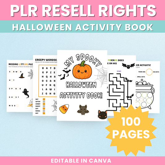 PLR Halloween Activity Book