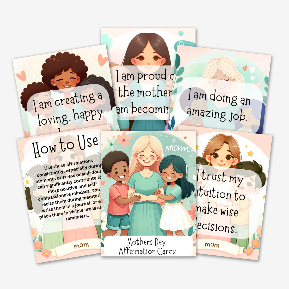 PLR Mother's Day Affirmation Cards