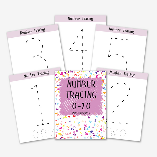 PLR 0-20 Number Tracing Workbook