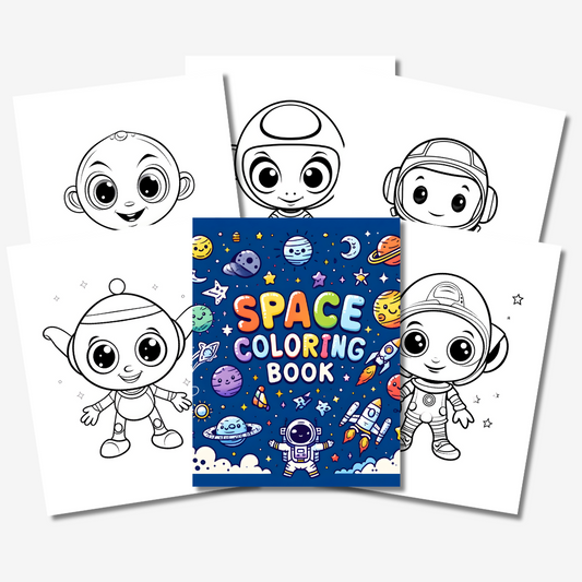 PLR Space Colouring Book