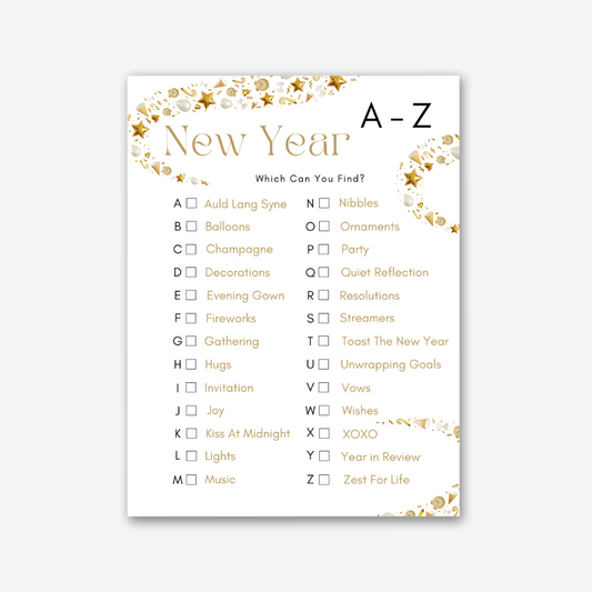 PLR A-Z New Year Game