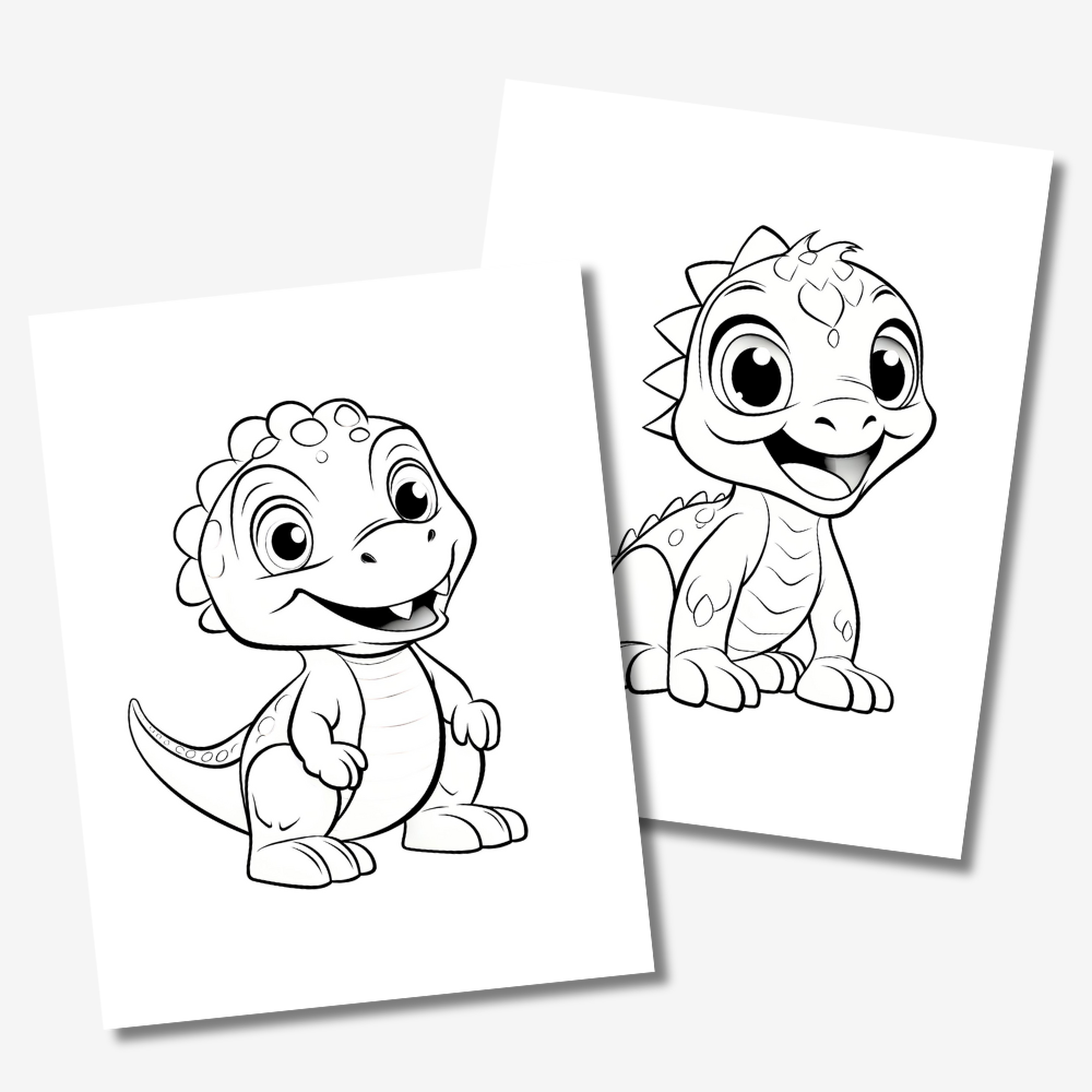 PLR Dinosaur Colouring Book