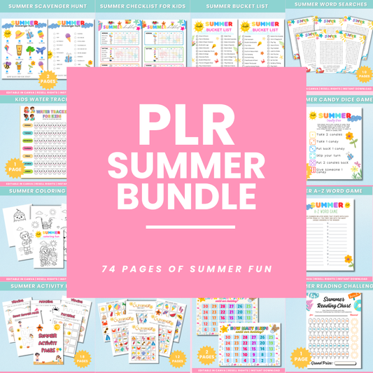 PLR SUMMER BUNDLE FOR KIDS