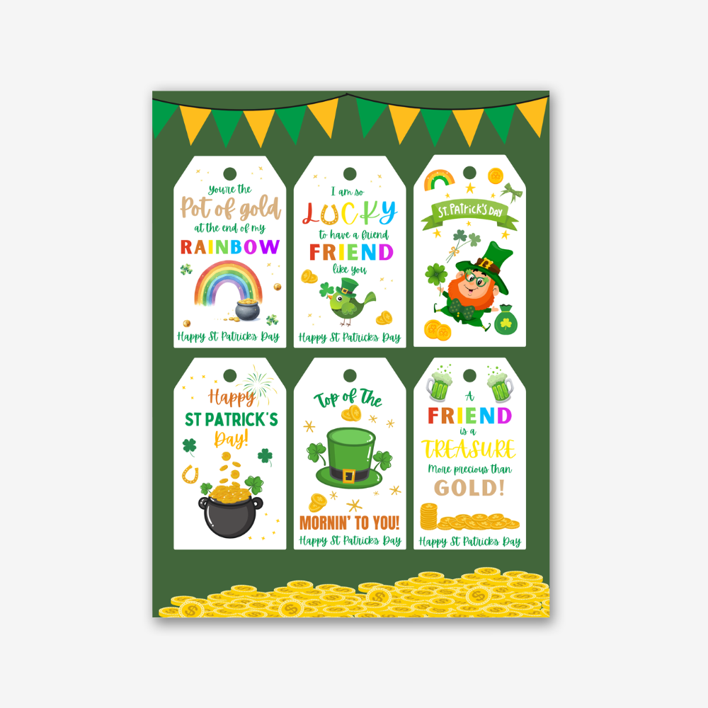 PLR St Patricks Day Gift Tags