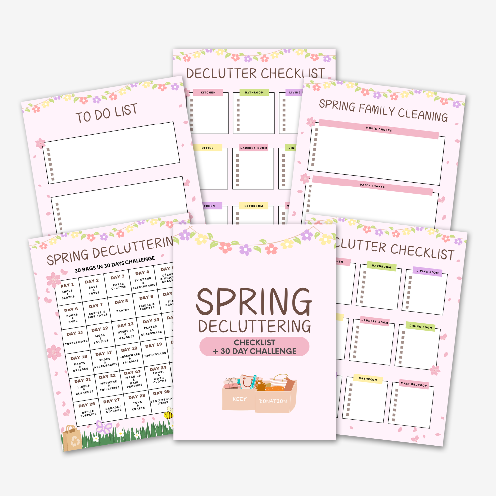 PLR Spring Decluttering Checklist + 30 Day Challenge – PLR Fairy LTD