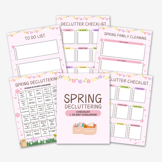 PLR Spring Decluttering Checklist + 30 Day Challenge