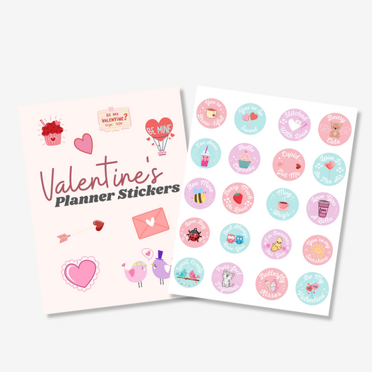 PLR Valentine’s Day Planner Stickers