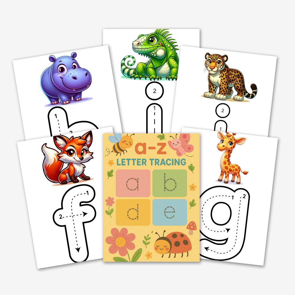 A-Z Lowercase Letter Tracing Workbook