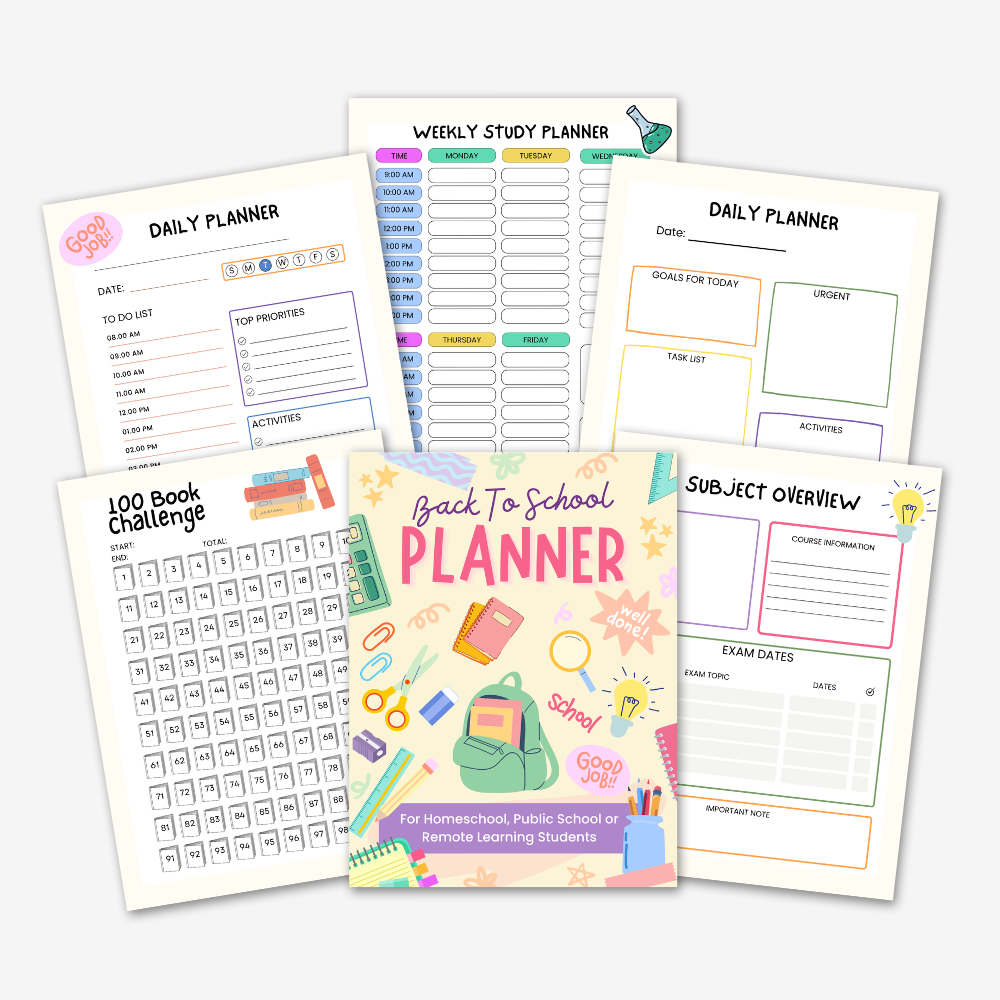 PLR Back To School Planner