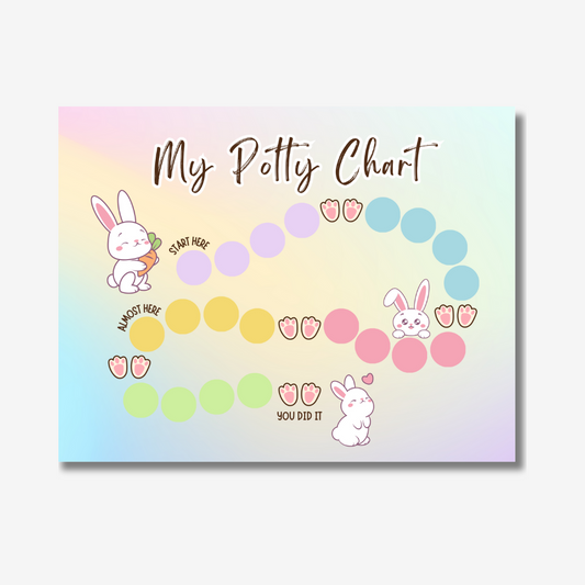 PLR Bunny Potty Training Chart