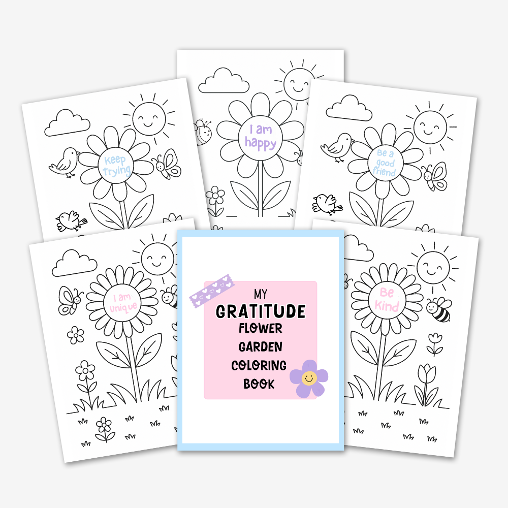 MRR My Gratitude Flower Coloring Book For Kids
