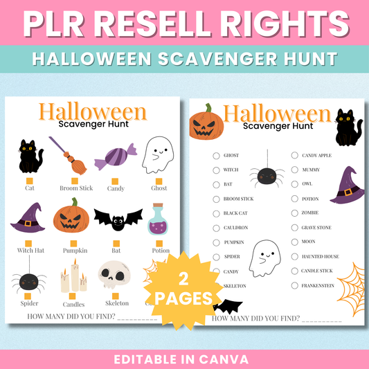 PLR Halloween Scavenger Hunt V1