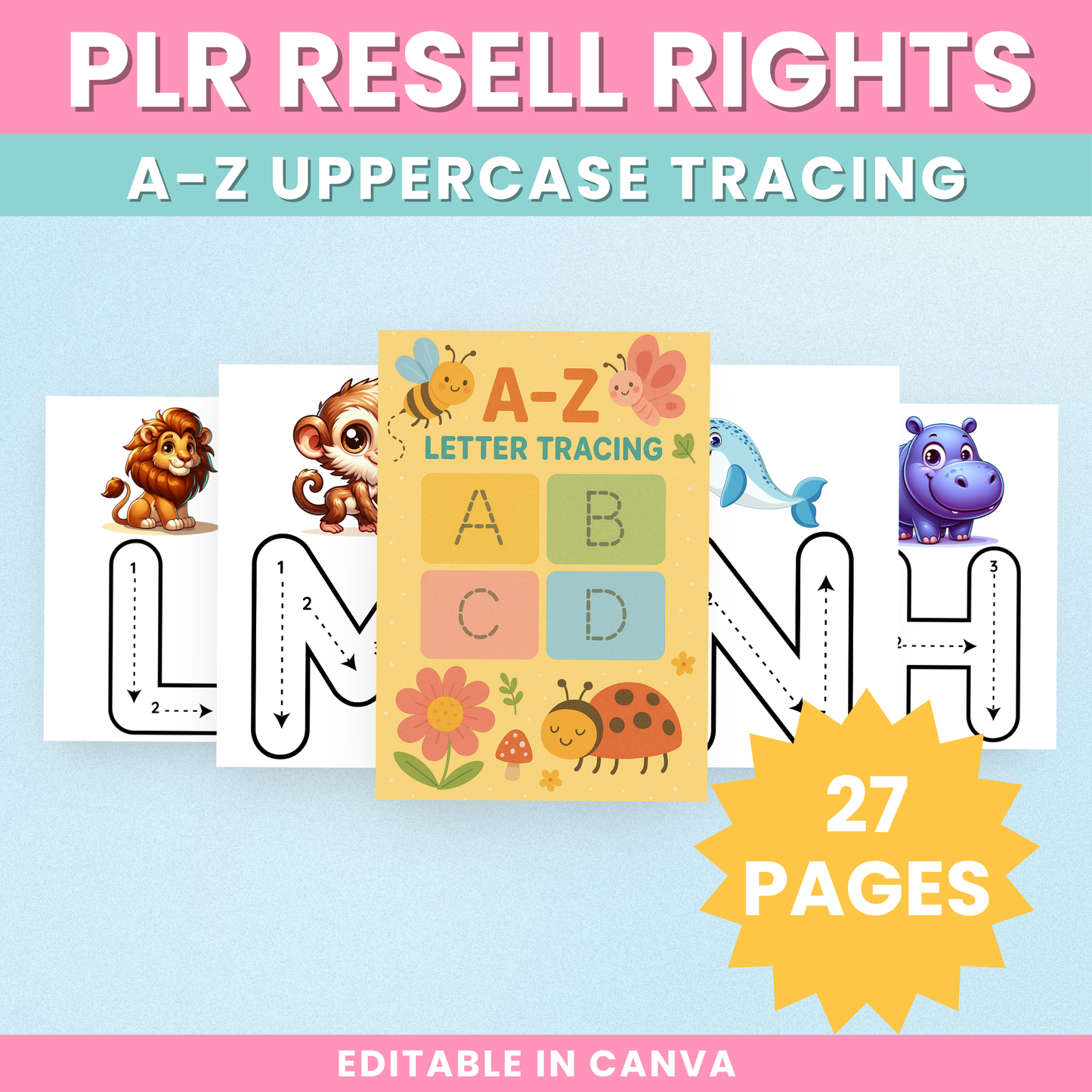 A-Z Capital Letter Tracing Workbook